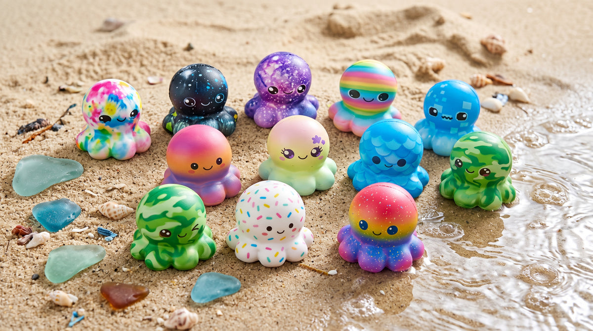 Eight Arms of Pure Joy: 11-Piece Cute Little Octopus Squeeze Set! 🐙✨