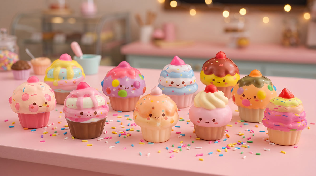 Sweet Treats & Soft Squeezes: 10-Piece Mini Cake Squishy Set! 🎂✨