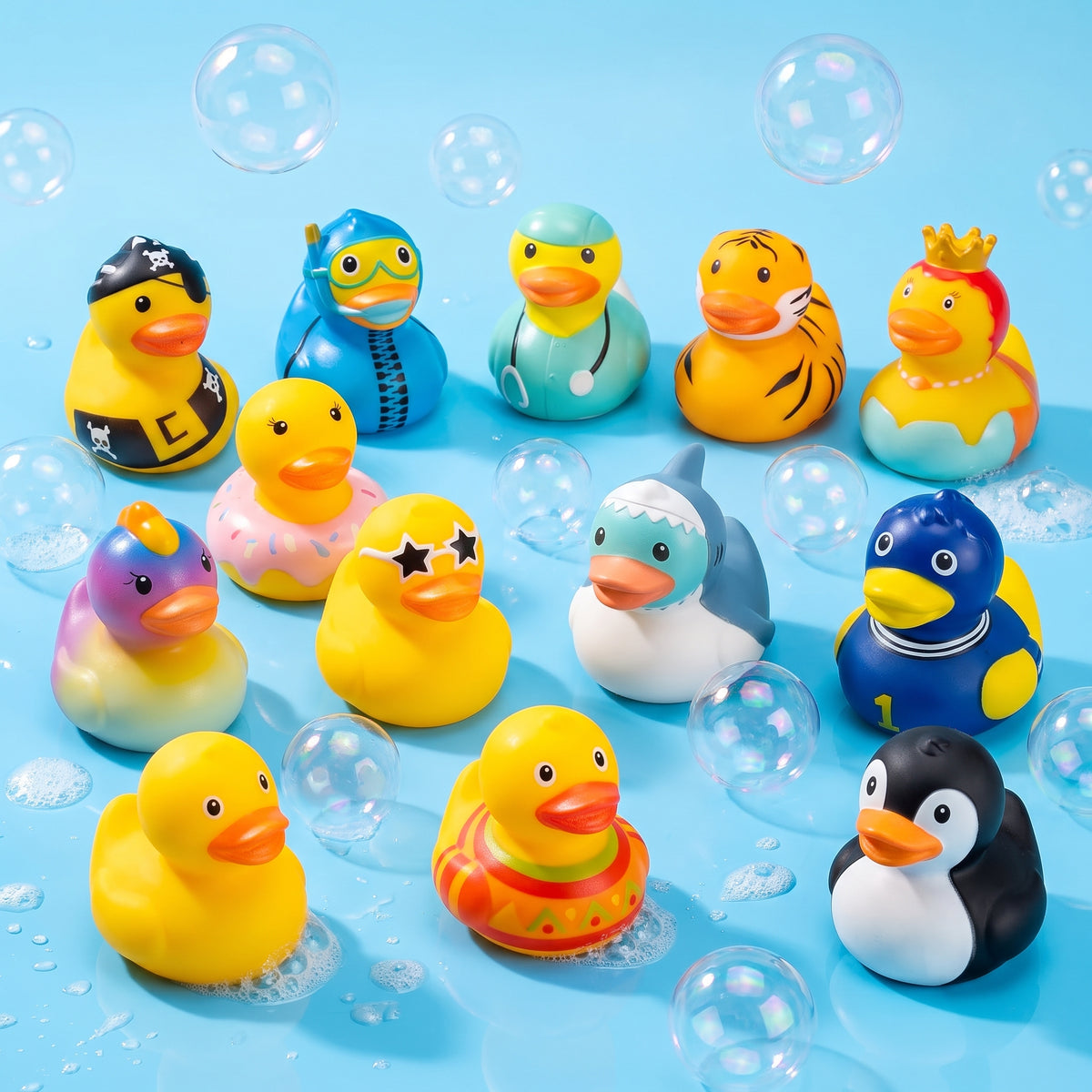 Quack, Squish & Smile: 12-Piece Assorted Duck Squishy Set! 🐥✨