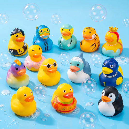 Quack, Squish & Smile: 12-Piece Assorted Duck Squishy Set! 🐥✨